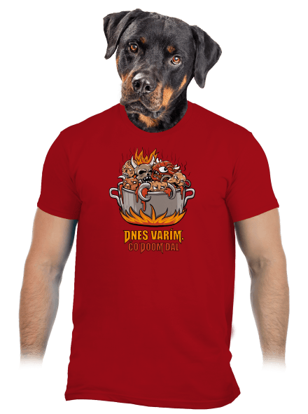 Čo Doom dal pánske tričko Red