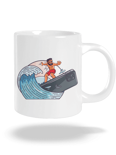 Som surfer veľký hrnček White