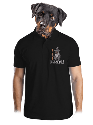 Ugandalf pánska polokošeľa Black