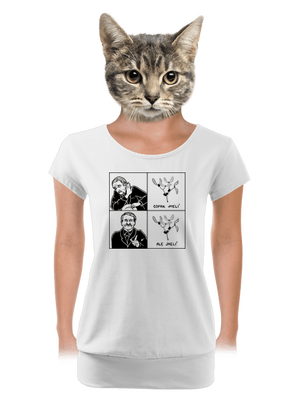 Cimrman: Copak jmelí dámske tričko s lemom White