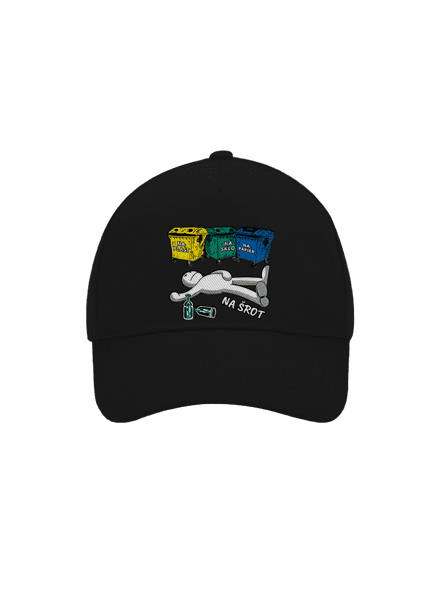 Tříděný odpad šiltovka baseballka Black