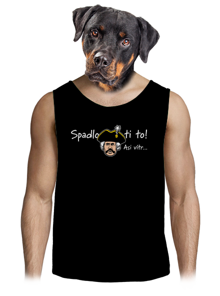 Spadlo ti to pánske tielko Black