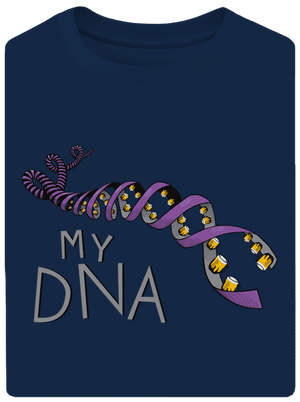 My DNA unisex tričko oversized Midnight Blue