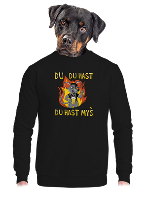 unisex mikina bez kapucne