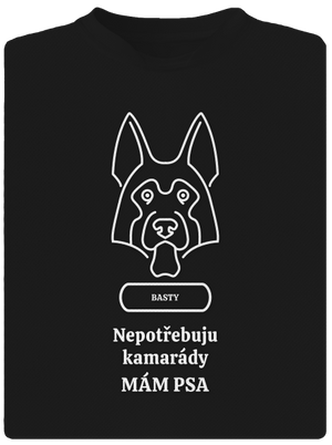 Nemôžem, mám psa pánske športové tričko Black
