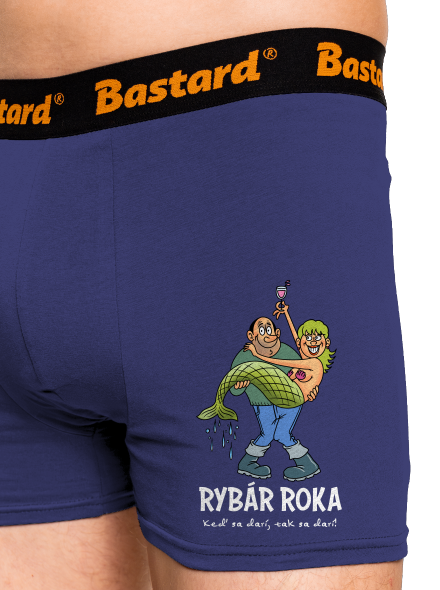 Rybár roka boxerky Blue Navy
