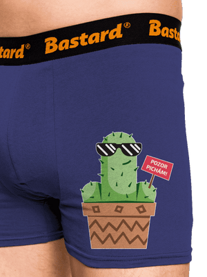 Pozor pichám boxerky Blue Navy