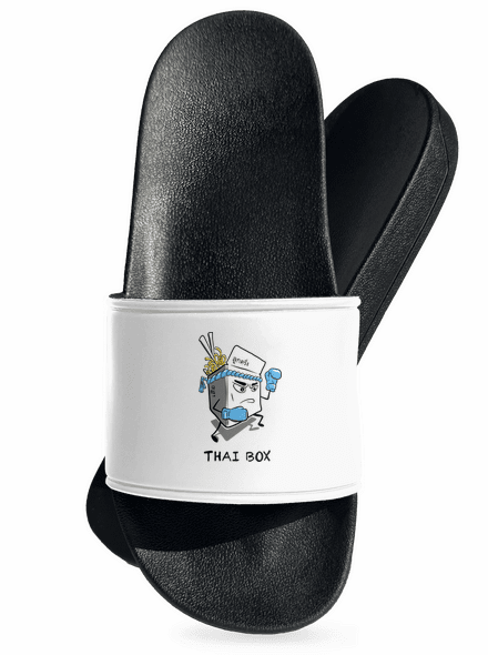 Thai box šľapky White