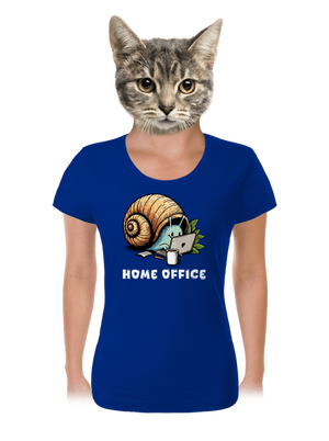 Slimákov home office dámske tričko Royal Blue Mal