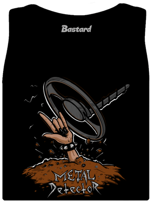 Metal detector dámske tielko klasické Black