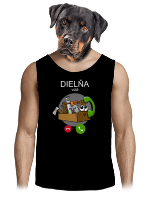 Dielňa volá pánske tielko Black