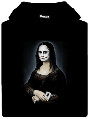 Mona Joker Lisa dámska mikina klokanka Black