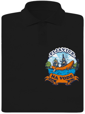 Pijavice na vode pánska polokošeľa Black