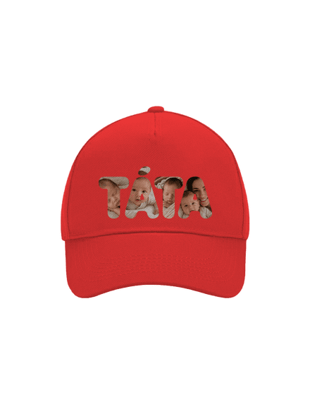 Nápis ocko z vlastných fotiek šiltovka baseballka Classic Red