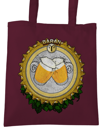 Pivný horoskop: Baran taška Burgundy