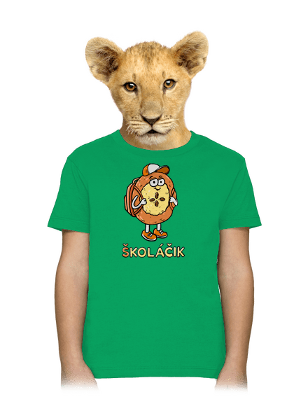 Školáčik detské tričko Kelly Green