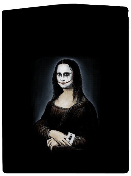 Mona Joker Lisa dámska mikina na zips Black