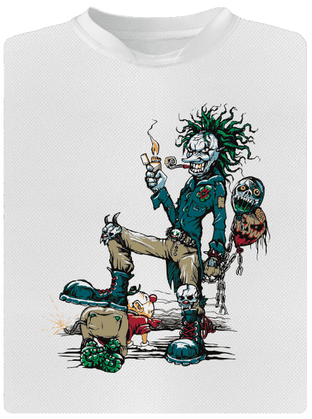 Evil Clown detské športové tričko White