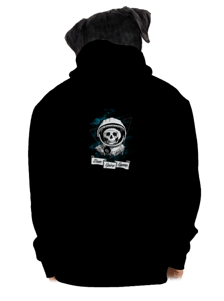 Dum Spiro Spero pánska mikina na zips Black