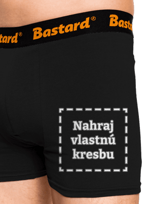 Detské kresby - Nahraj vlastnú boxerky Black