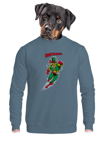 Hastrman unisex mikina bez kapucne Nordic Blue