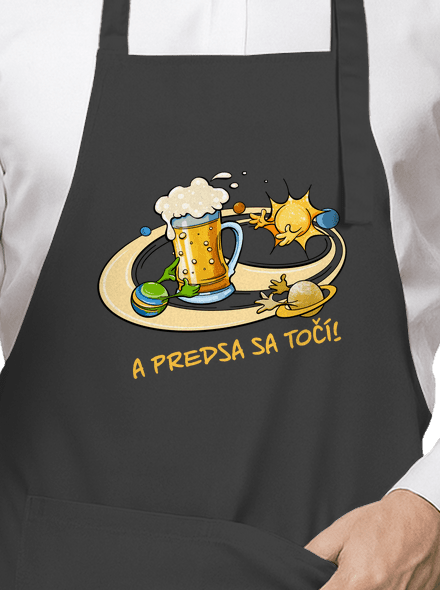 A predsa sa točí! zástera Dark Grey