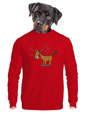 unisex mikina bez kapucne