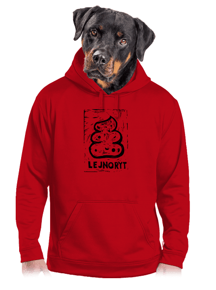 Lejnoryt pánska mikina klokanka Red