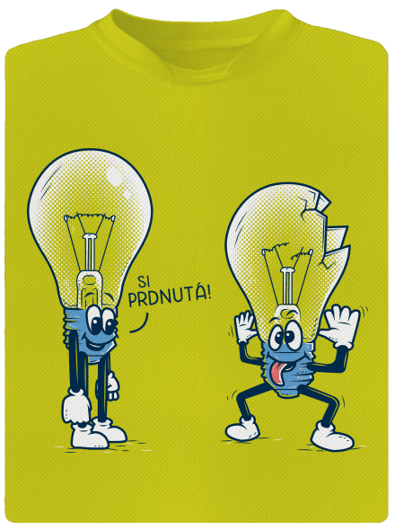 Prdlá detské športové tričko Neon Yellow