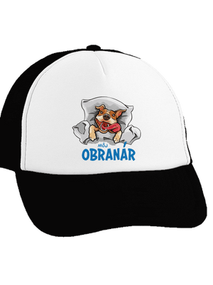 Môj obranár šiltovka truckerka Black cap