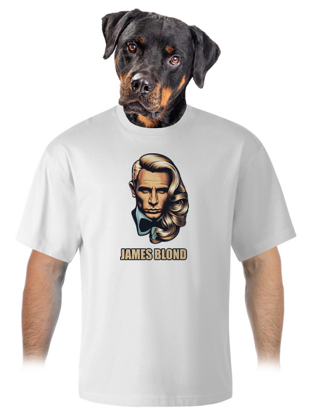 James Blond unisex tričko oversized White