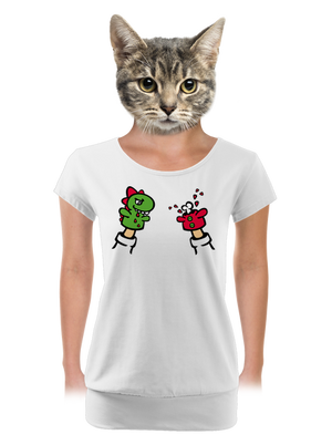 dámske tričko s lemom