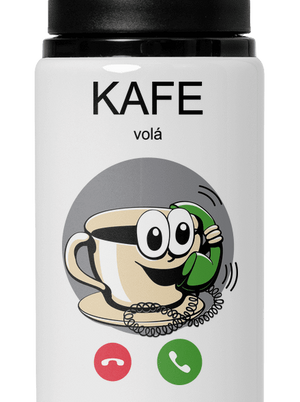 Kafe volá flaša na vodu White