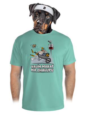 Valím na chalupu pánske športové tričko Mint Mal