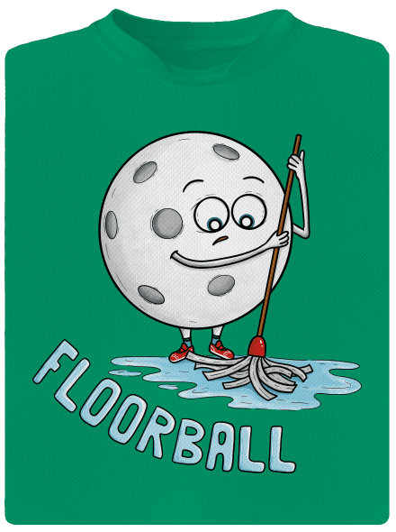 Floorball detské športové tričko Kelly Green Mal