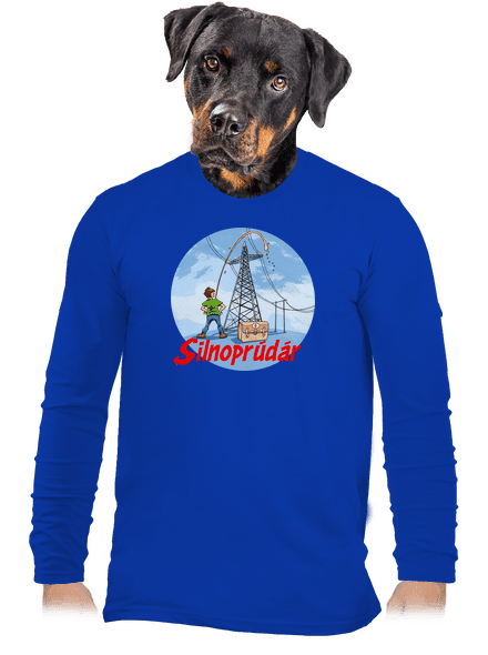 Silnoprúdár pánske dlhý rukáv Royal Blue