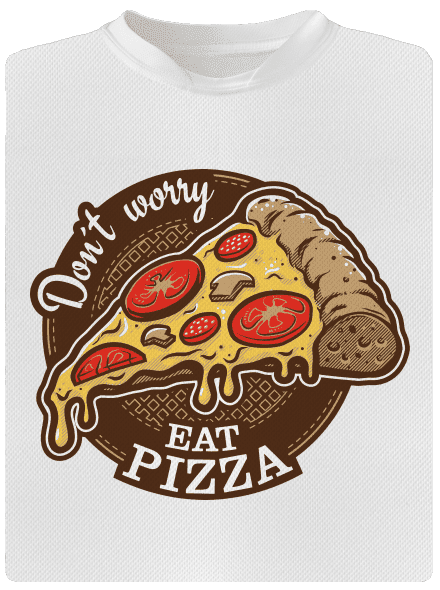 Pizza detské športové tričko White