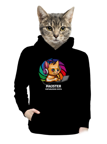Majster virtuálneho sveta dámska mikina klokanka Black
