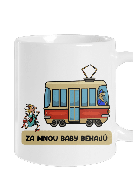 Za mnou baby behajú klasický hrnček White