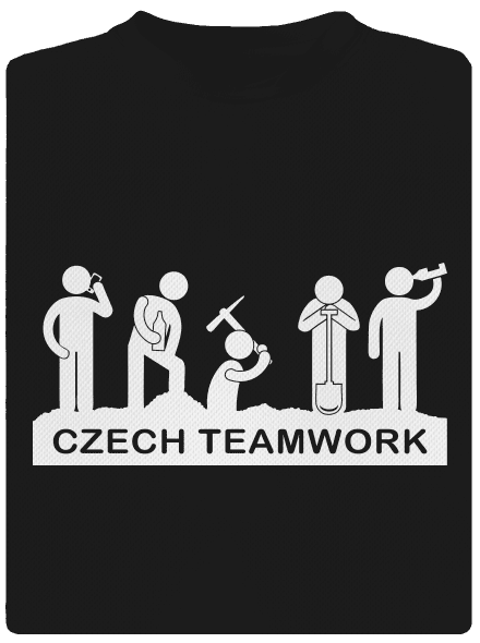 Czech Teamwork detské športové tričko Black