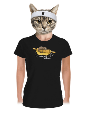 Milujem váľanie dámske športové tričko Black