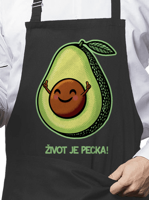 Život je pecka zástera Dark Grey