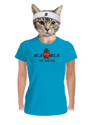 Moje srdce bije dámske športové tričko Blue Atol