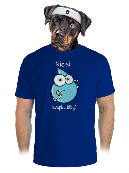 Nie si kvapku blbý pánske športové tričko Royal Blue Mal