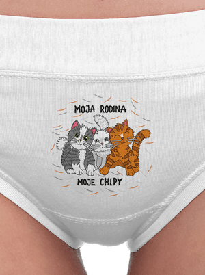 Moja rodina dámske nohavičky White