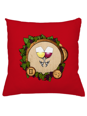 Vínny horoskop: Blíženec vankúš Red