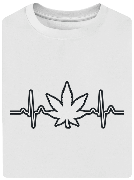 EKGanja unisex tričko oversized White