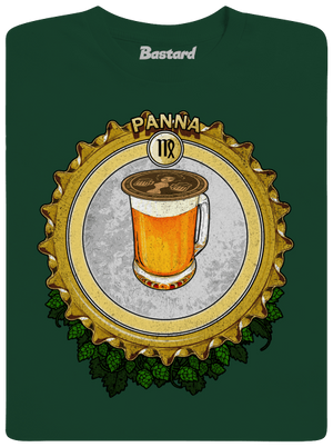 Pivný horoskop: Panna pánske tričko Bottle Green