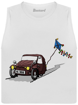 Hadrák dámske tielko voľné White