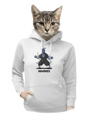 Adhádes dámska mikina klokanka White